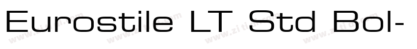 Eurostile LT Std Bol字体转换